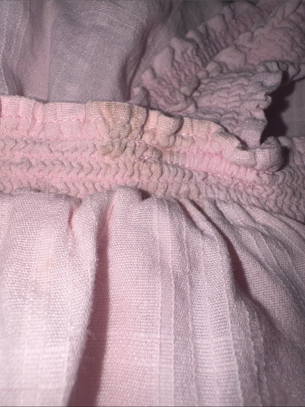 Light Pink Ruffled Cotton Sundress - Picture 3 of 3